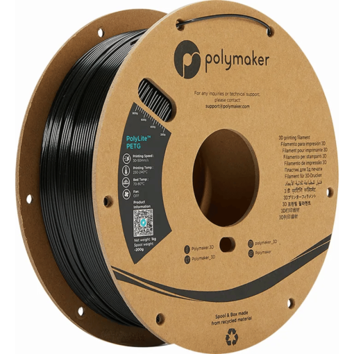 PolyMaker PolyLite PETG (1.75mm, 1kg) Black